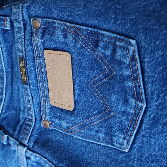 Vintage Wrangler High Rise Straight Leg Ankle/ Short Length Denim Jeans 0/24 - Picture 13 of 16